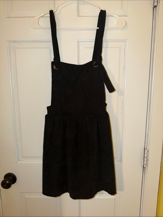 Other - Girls Black Pinafore Dress with Adjustable Straps